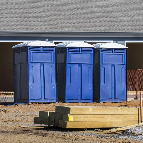 are there any restrictions on where i can place the portable toilets during my rental period in Hauser